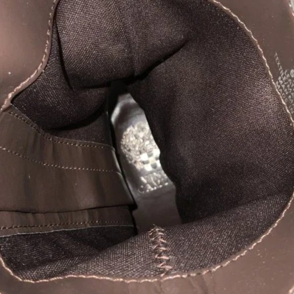 Vince Camuto Zelcinna Water Repellant Brown Suede Mid Shaft Boots Size 6 - Picture 5 of 7